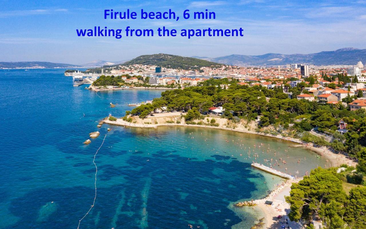 Modern Apt With Terrace 4 Min Walk To The Beach Сплит Екстериор снимка