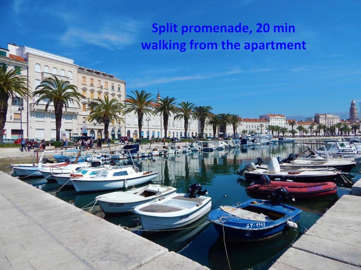 Modern Apt With Terrace 4 Min Walk To The Beach Сплит Екстериор снимка